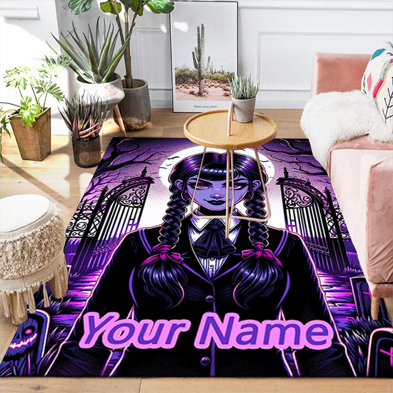 Custom 1Pc Moonlit Gothic Portrait Rug Office Carpet Indoor Outdoor Entrance Doormat Nonslip Soft And Comfortable Living Room D2915376