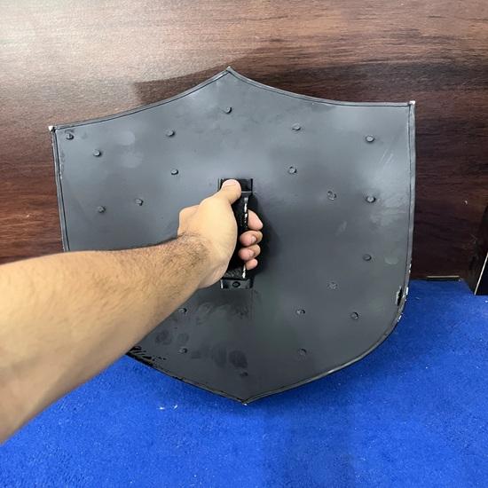 60.96 Cm Medieval Knight Crusader Cross Shied Larp Reenactment Cosplay Functional Knight Battle Shield Handmade Best Gift