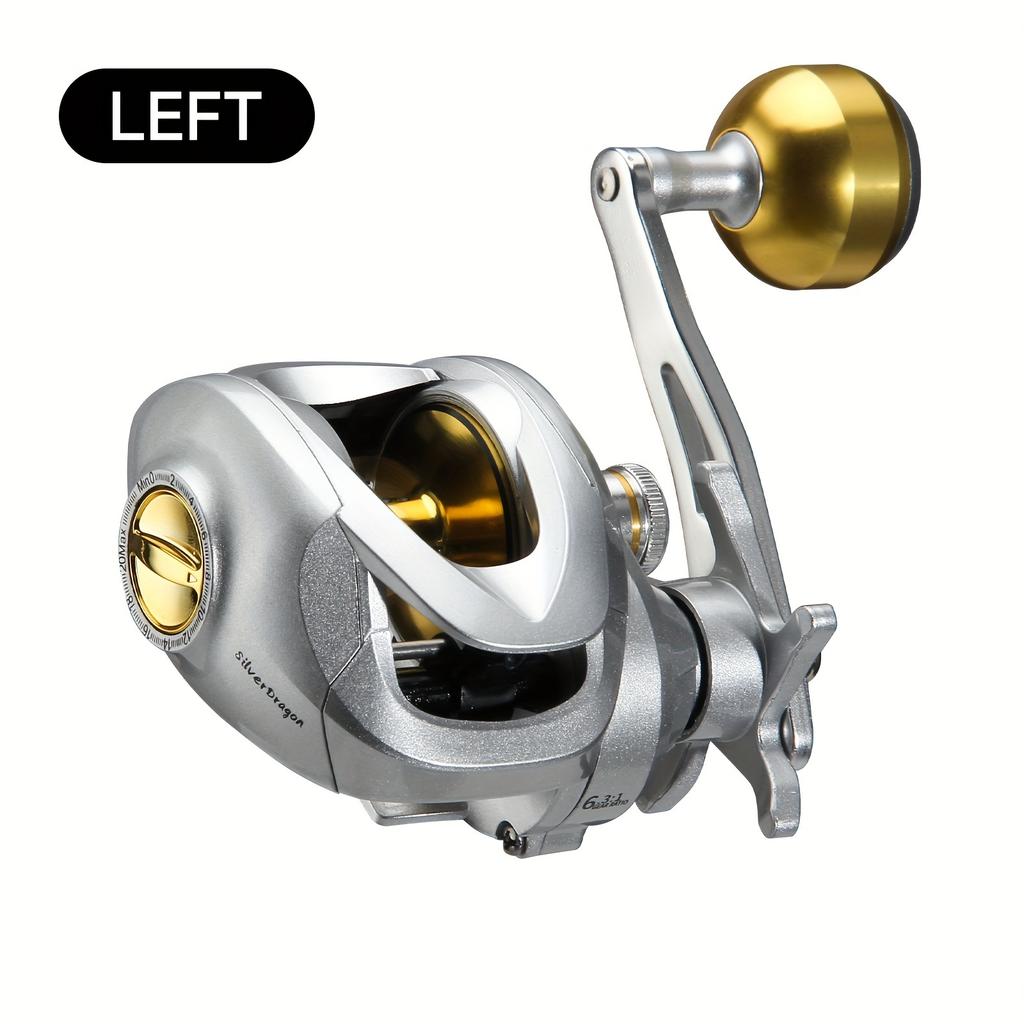 Metall Köderrolle Linke und Rechte Hand Hohe Übersetzungsverhältnis Ist Perfekt für Urlaubs-Süßwasser- und Salzwasserfischen Ein Tolles Geschenk Auch Ein Angelgerät