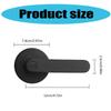Door Handle Set with Tubular Latch Easy Installation Door Lever Multipurpose Handle for Interior Doors Passage Function