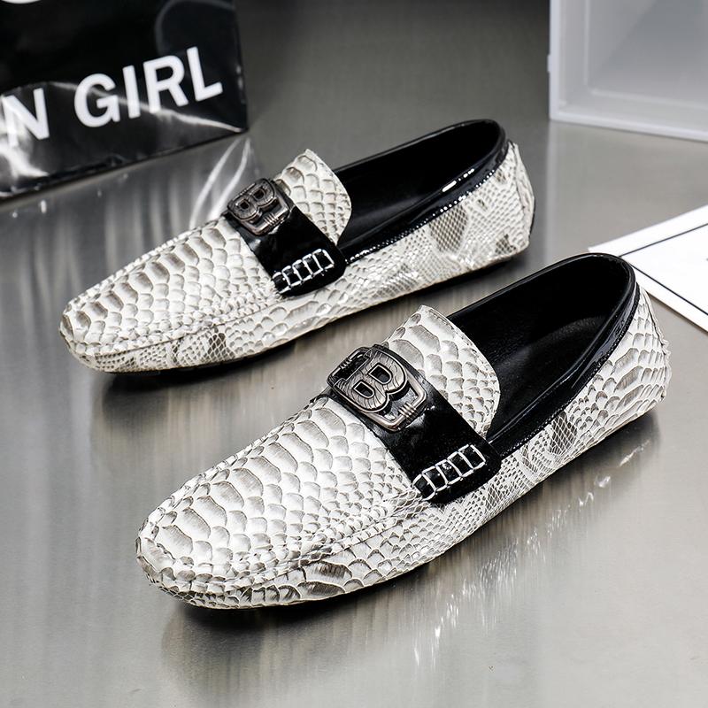 Fashion 2024Spring Summer Men's Loafers Comfortable Flats Casual Shoes for Men Breathable Moccasins Slip-On Soft Leather Driving Shoes