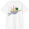 FW24 S/S Nudelsuppen-T-Shirt Food Letter Aufdruck Rundhals Kurzarm-T-Shirt Herren T-Shirts I033971-02-XX