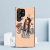 Christmas Art Girls Coffee Phone Case For Samsung Galaxy S24 S25 Edge S26 Ultra S22 S23 Plus S21 + S20 FE Soft TPU Back Cover Ga