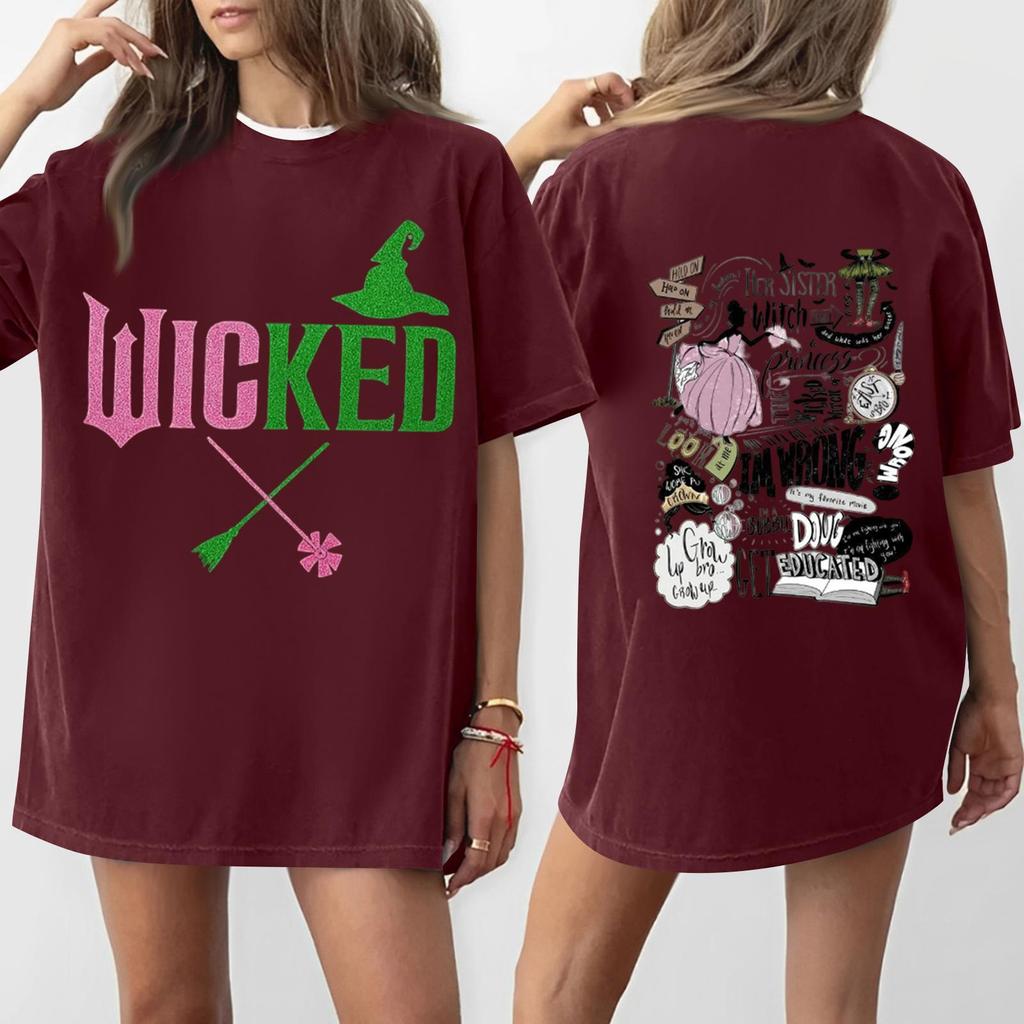 Women's Casual Fashion Round Neck Printed Short Sleeve T-Shirt Top