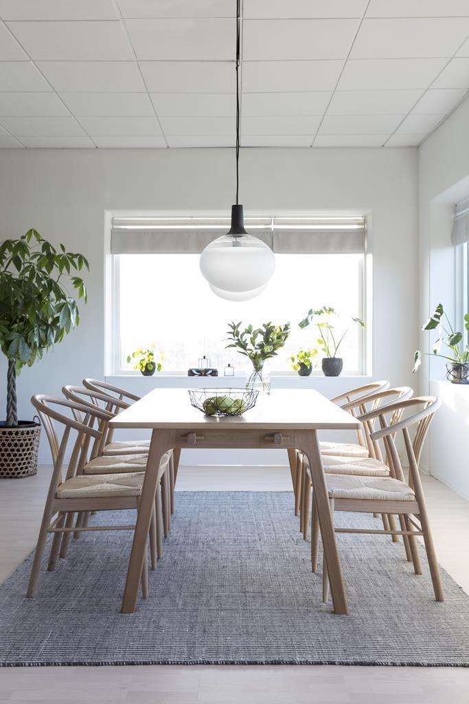 WOODEN CHAIR York bleached oak STRING SEAT jute