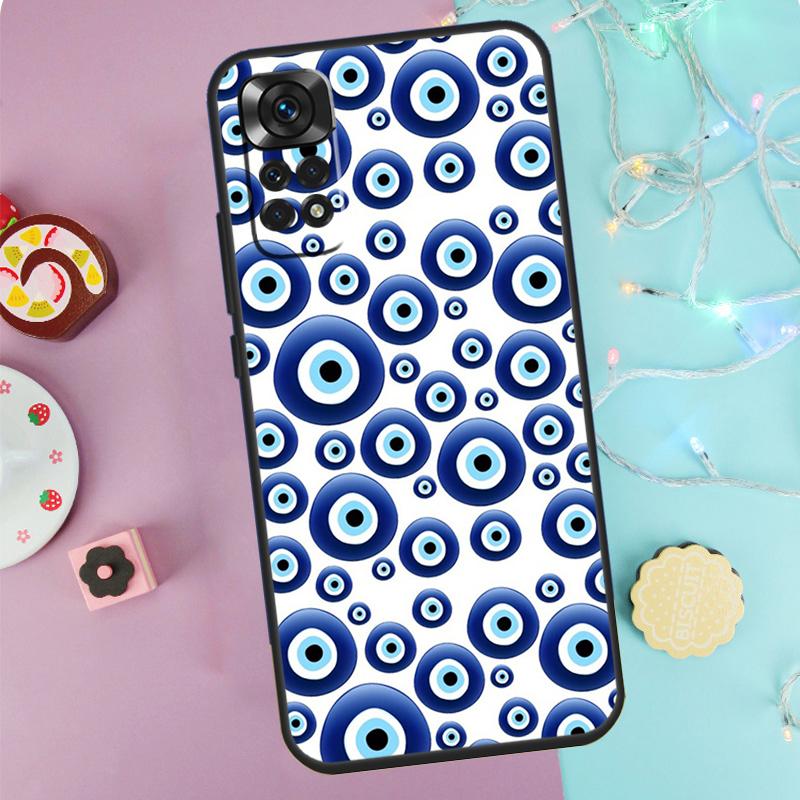 Nazar Boncugu Evil Eye Case For Xiaomi Redmi Note 9 10 11 12 13 14 Pro 9S 10S 11S 12S Redmi 14C 10C 12C 13C Cover
