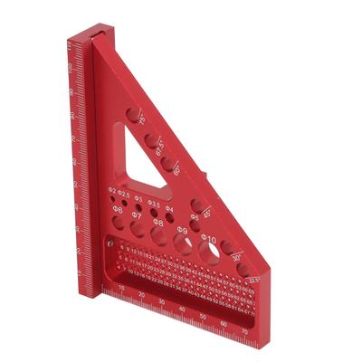 Holzbearbeitung   Winkelmesser Aluminiumlegierung Gehrung Dreieckiges Lineal Mehrwinkel-Layout Messwerkzeug
