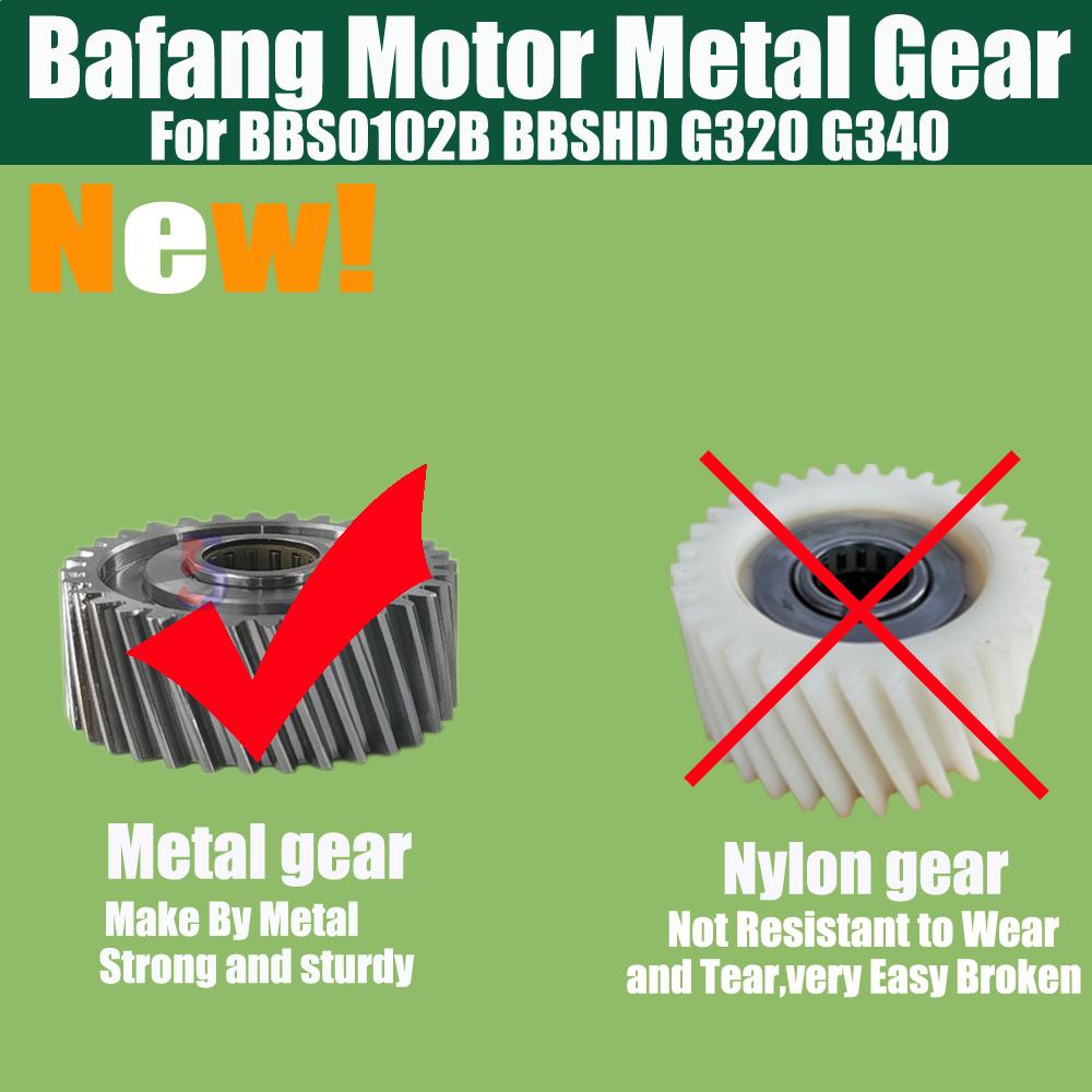Ebike Bafang Mid Motor Upgrade Modification Metal Gear BBS0102B BBSHD G320 G340 Metal Gear Nylon Gear Replace Upgrade Version