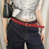 Red/Black Y2k Waist Belt PU Leather Jeans Pants Belt Fashionable Women's Belt  Daily