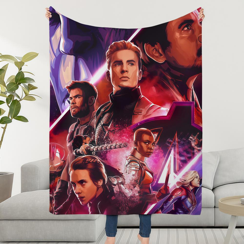 Blanket Throw Super Cosy Plush Living A-Avengers-ES Room Sofa Couch E-EndgameS-ES Childish Birthday Gifts