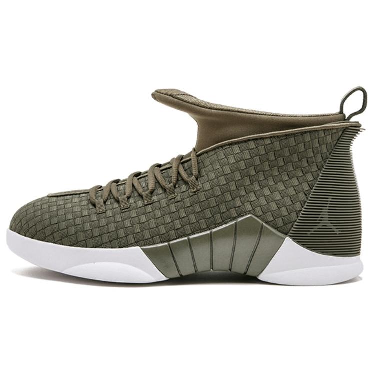 

новые JORDAN 15 Retro Psny тканые оливковые 40.5