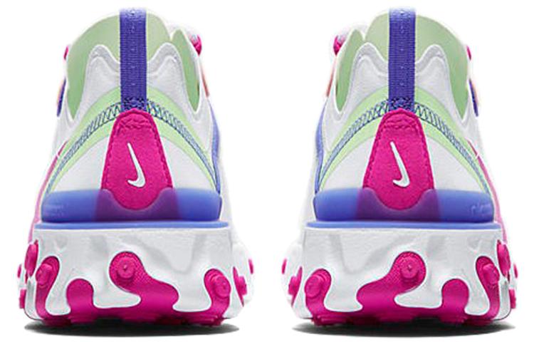 Nike React Element 55 Bianco Rosa Fuoco Donna BQ2728-104