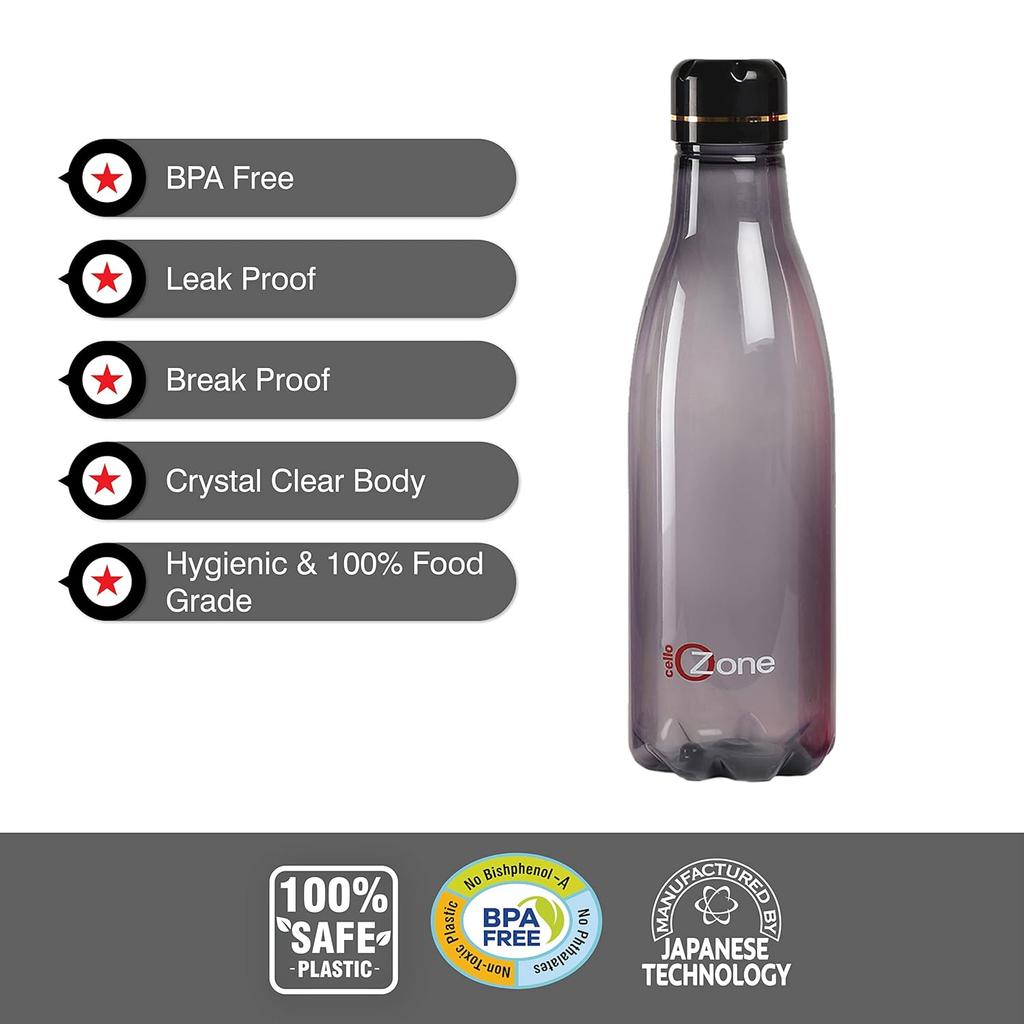 Unbreakable Plastic Water Bottle Set For Gym Travel Office Use With Leakproof Lid And Freezer Safe BPA-Free Material 1000ml Each Pack Of 3