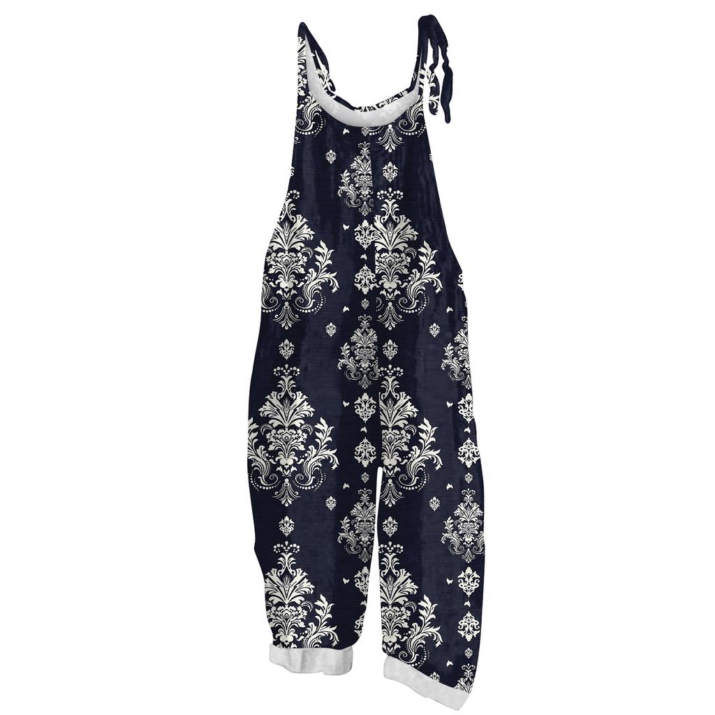 Dámské Módní Ležérní Volné Vánoční Potisk Široké Tepláky