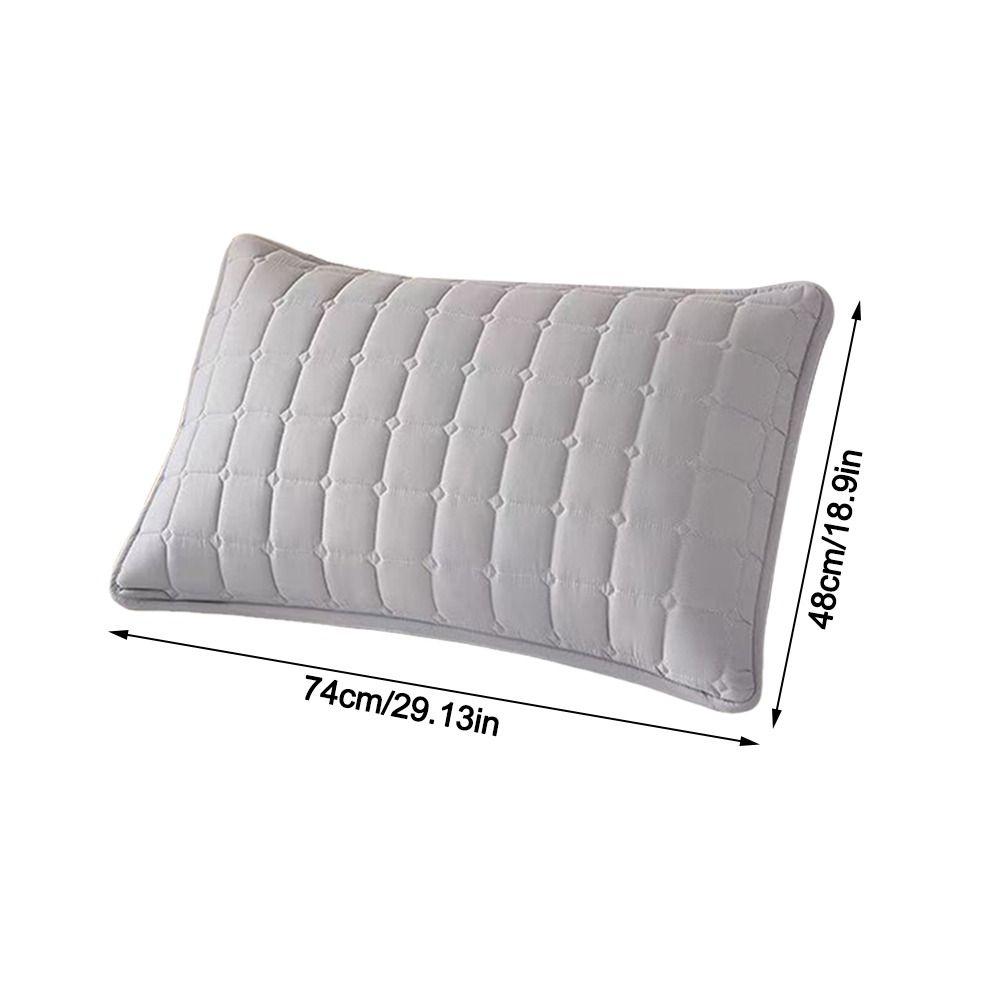 74*48cm Pillow Cover Head oil Anti Mite Pillow Case Protector Cotton Sweatproof Pillow Core Protection for Bedroom Decoration