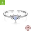 Luminous Bee Ring, Luminous Stone Niche High-End Light Luxury Ins Style Personalized Jewelry