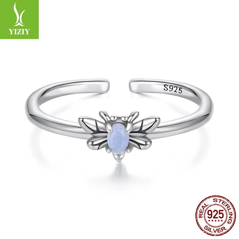 Luminous Bee Ring, Luminous Stone Niche High-End Light Luxury Ins Style Personalized Jewelry