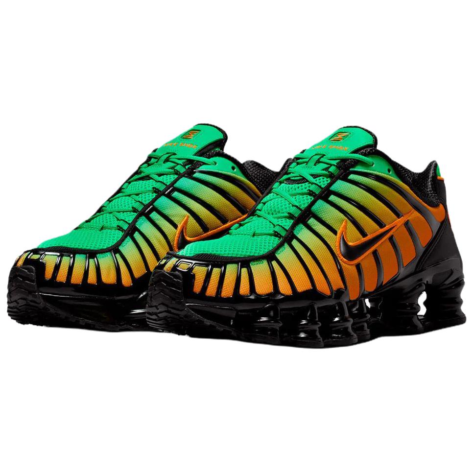 Nike Shox TL Green Shock Bright Céramique Baskets Homme Multicolore Noir AV3595-301