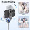 Selfie Stick Tripod with Detachable Bluetooth Remote, 360° Rotation,Extendable Pole, Fill Light Option, for Android Phone