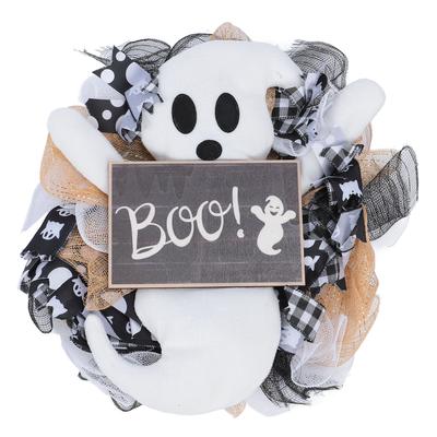 Niedlicher Geisterkranz Türhänger Dekor Hängender Schmuck für Wand Kamin Fenster Feiertagsdekoration