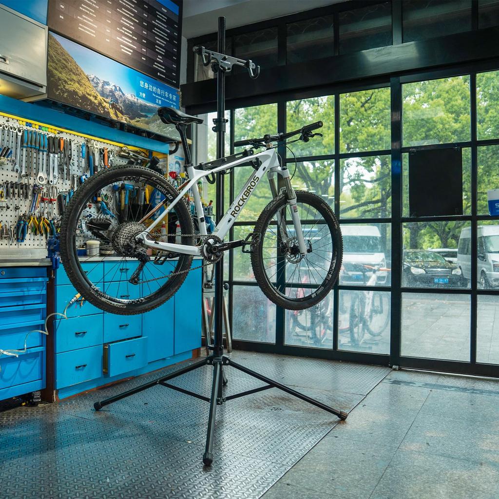 ROCKBROS Bicycle Vertical or Supports Two Aluminum Adjustable Height and Easy to Ideal for Bike Storage and Display Stand/Display Stand, Horizontal,