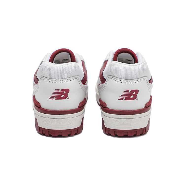 New Balance 550 Burgundy Unisex Sneakers White Sea-Salt BB550LI1