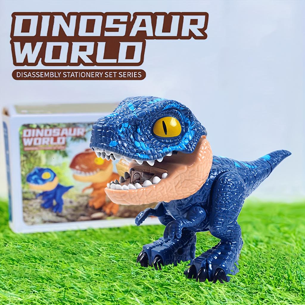 New Creative 5 IN 1 Stationery Toy, Detachable Dinosaur Office Desk Decor, Starting School Onboarding Birthday Christmas Gift
