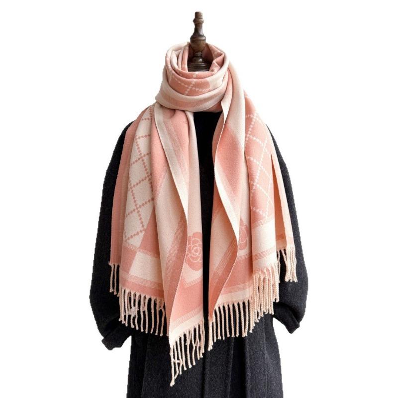 Autumn and Winter Letter Scarf Double-sided Classic Fashion Imitation Cashmere Shawl Versatile Scarf Light Luxury New
