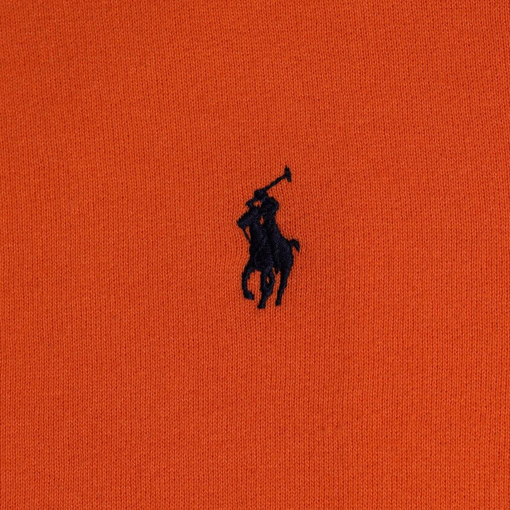 Polo Ralph Lauren FW24 Pony Logo Embroidered Crew Neck Long Sleeve Sweatshirt Men Sweatshirt Orange 710790783-003