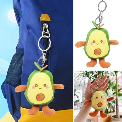 Abacate Pelúcia Chaveiro Macio Bonito Desenho Animado Abacate Pelúcia Brinquedo Ornamento PP Algodão