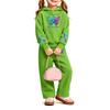 Girls' Fashion Print Hoodie and Sweatpants Set 2 Piece Casual Outfit for Everyday Wear