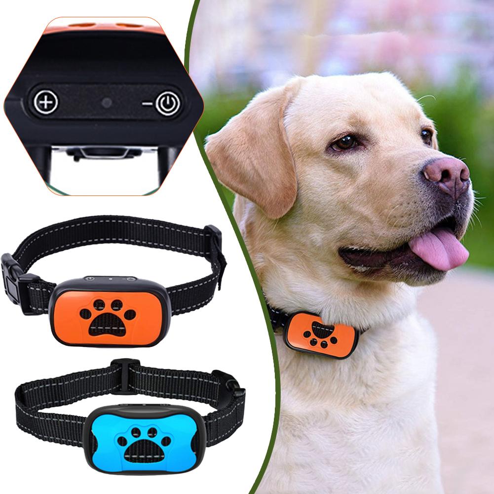 Shock Collar Rechargeable Vibrating Automatic Dog Training Anti-dog Ultrasonic Device Bark Stopper Smart Barking E4S0