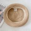Women S Vintage Versatile Korean Style Small Face Mushroom Beret Hat Customizable