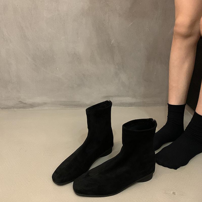 Winter Leopard Women Ankle Boots Fashion Back Zippers Short Booties Ladies Elegant Low Heels Botas De Mujer