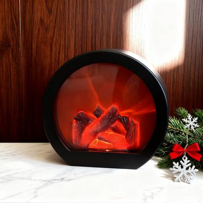 Lanterne Effet Flamme LED Yousheng Décor Cheminée de Table Rétro avec Lumière Scintillante Réaliste Lanterne Intérieur Extérieur