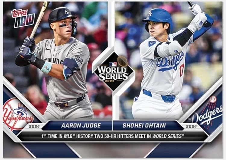 Topps now 863 Shohei Ohtani Aaron Judge World Series 50HR Player Showdown Commemorative Card vs.