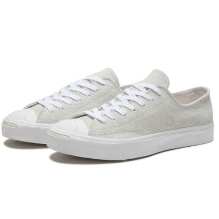 Converse Jack Purcell Comfortable Fashion Durable Wrap Low-Top Canvas Shoes Unisex Sneaker Off-White 166864C