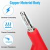 5Pcs 4Mm Banana To Hook Test Leads Stackable Banana Plug To Test Hook Clips Flexible Testing Cable Wires Voltage Regulator Wire