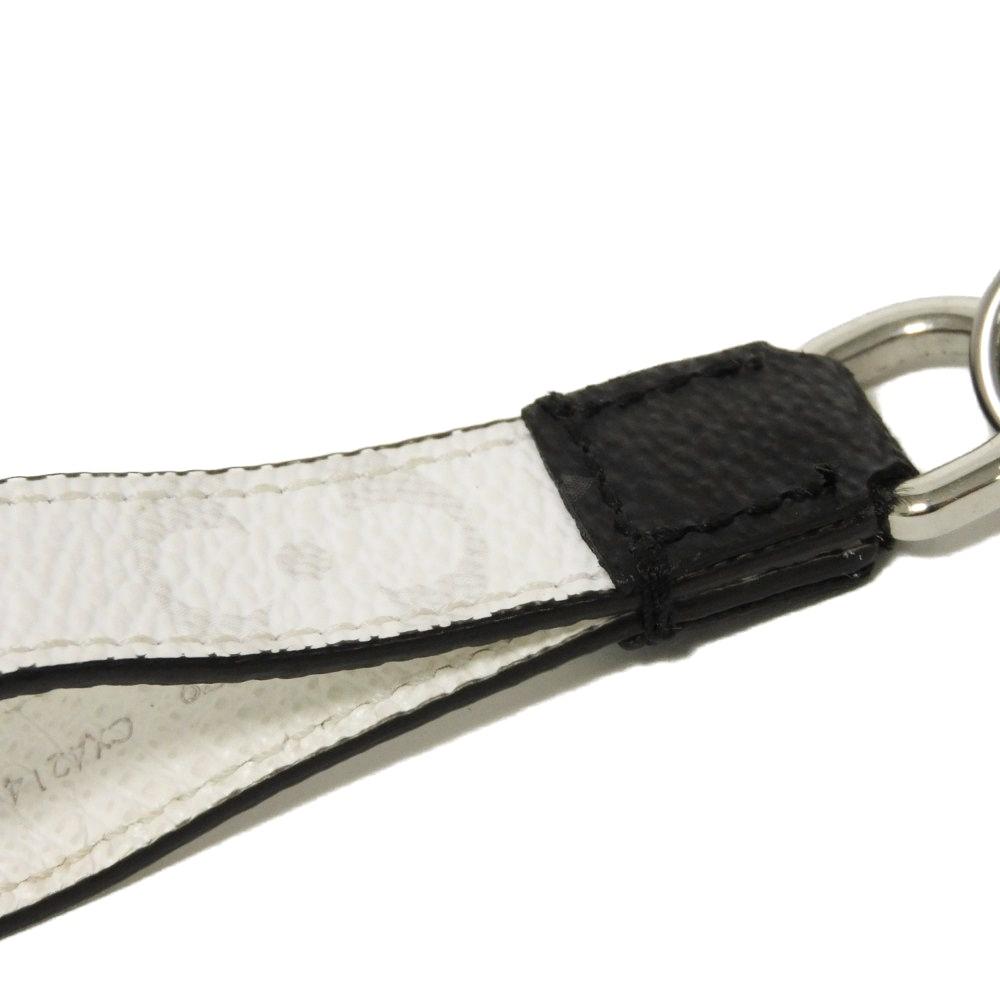 Used 12564 Porte Cle Dragone M82379 7950 Current LV logo key ring bag charm Monogram Eclipse White Men's from Japan