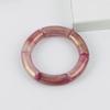 Retro Acrylic Chunky Bamboo Curved Tube Bracelets for Women Boho Mixed Color Resin Stretchy Stack Bangles Trendy Jewelry Gifts