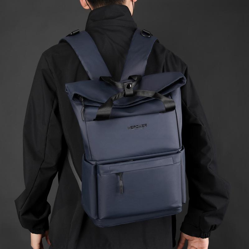 SchoolbagWEPOWER New college student large-capacity backpack, short-trip backpack, computer bag, light casual schoolbag
