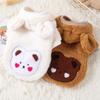 Fleece-lined Dog Warm Clothes Windproof Plush Dogs Coat Fashion Dog Hiking Jacket  Cat