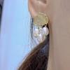 Clouds and Rain Clouds Natural Freshwater Pearl Niche New Chinese Style Retro Versatile Tassel Design Women's Earrings