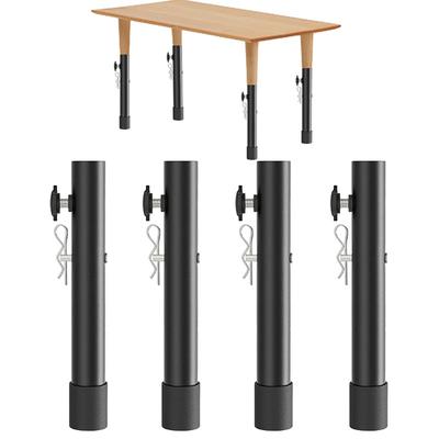 4 Stuks Tafelpootverlenger Tafel Werkbank Hoogteverlenger Eenvoudig Te Installeren Gebruik Rechte Of Gebogen Poot Opvouwbare Tafelpootverlenger