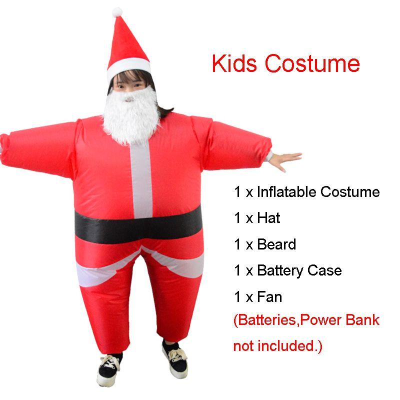

Рождественский надувной костюм для взрослых, маскарадный, унисекс, смешной наряд, костюм Santa Claus(Kid)