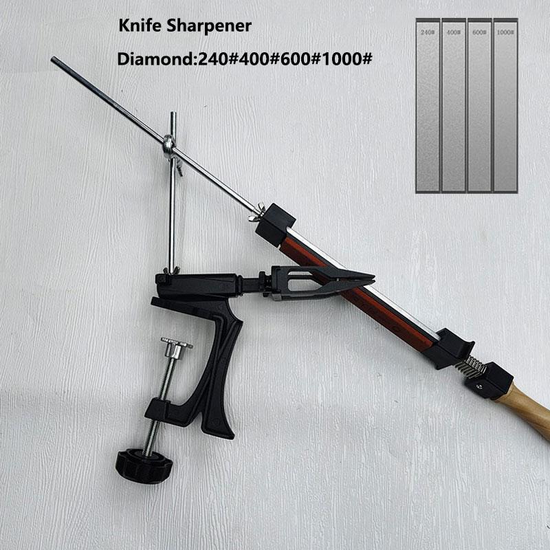 Professional Fixed Angle Knife Sharpener for Knives Diamond Sharpeing Stone Grinding Tools Whetstone Kitchen Tools