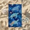 1pc Sea Turtle Starfish Beach Towel, Unisex, Ideal for Beach Pool Yoga Surfing Vacation, Perfect Valentine's Day Gift for Couple