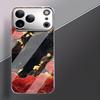 Goldene und rote Wolken Mode Handyhüllen carcasa Smartphone Glas Handyhülle für iPhone 17 16 15 14 13 12 11pm Pro Plus fundas