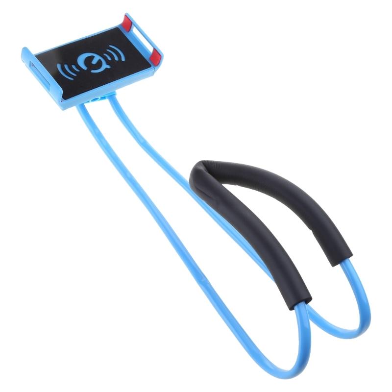 Universal Smartphones Mobile Phone Stand,Hanging on Neck Cellphone Mount Holder, Flexible Lazy Bracket
