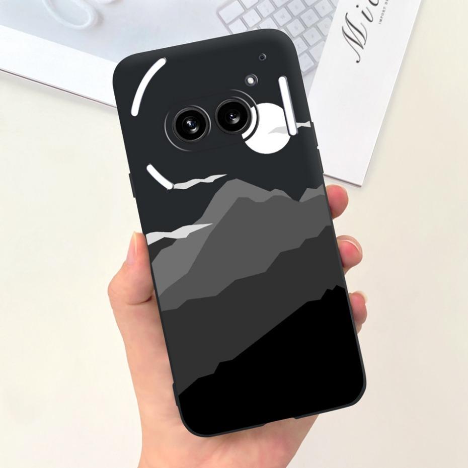 Für Nichts Telefon (2a) (2) Schwarze Silikon-Schutzhülle Für Nothing Phone2 Phone 2a Niedliche Cartoon-Weichschalen